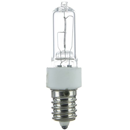 SUNSHINE LIGHTING Sunlite Q75/CL/E14 75W Single Ended T4 Halogen Bulb, European Base, Clear 03149-SU